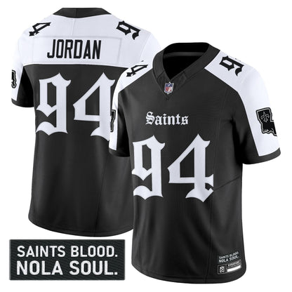 New Orleans Saints 'Gothic Vieux CarrÃÂ© Edition' Vapor Jersey - All Stitched