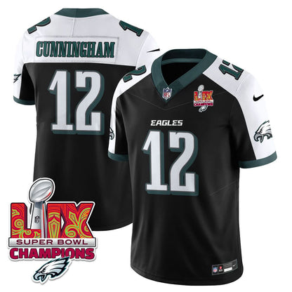Philadelphia Eagles Super Bowl LIX Champions Gold Vapor Limited Jersey - All Stitched