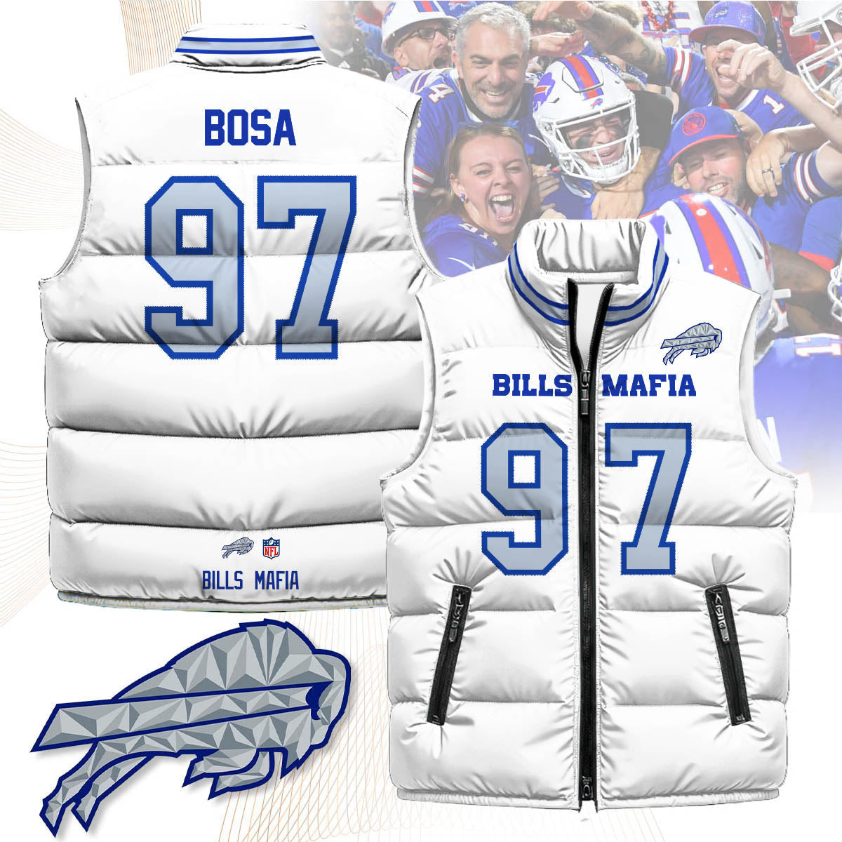 Buffalo Bills Rivalry Series Puffer Vest