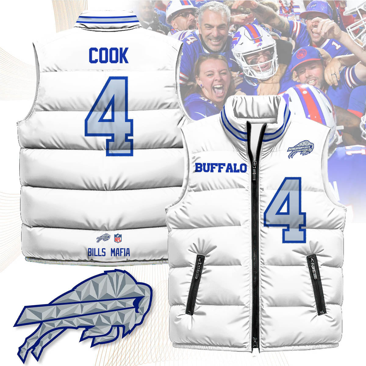 Buffalo Bills Rivalry Series Puffer Vest