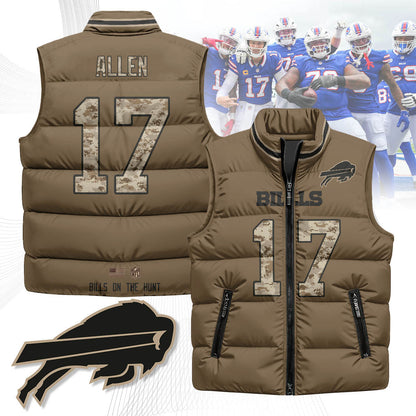 Buffalo Bills Hunting Unisex Puffer Vest