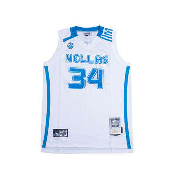 GIANNIS HELLAS TEAM GREECE BASKETBALL JERSEY (WHITE)