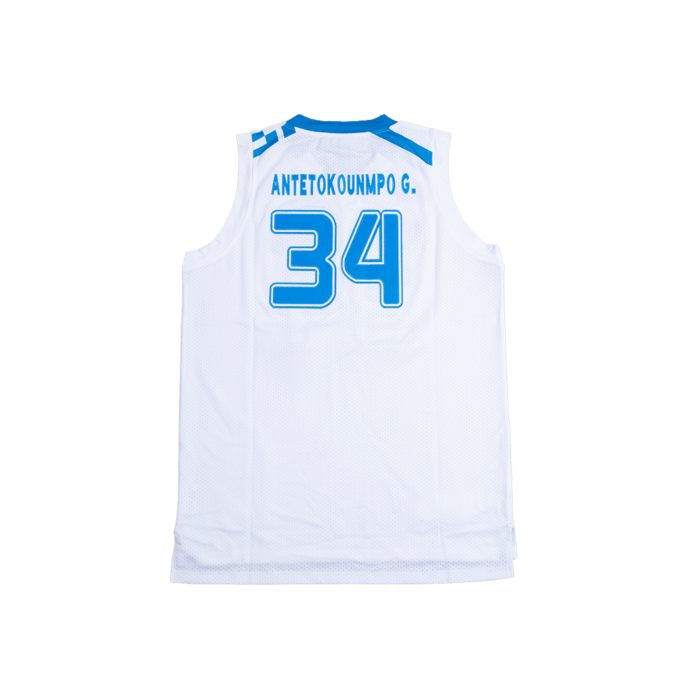GIANNIS HELLAS TEAM GREECE BASKETBALL JERSEY (WHITE)