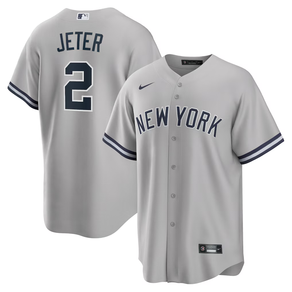 Men's New York Yankees #2 Derek Jeter Baseball Jersey