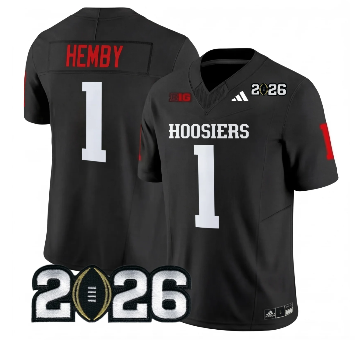 Indiana College Football Stitched Jersey - 2026 CFP Patch