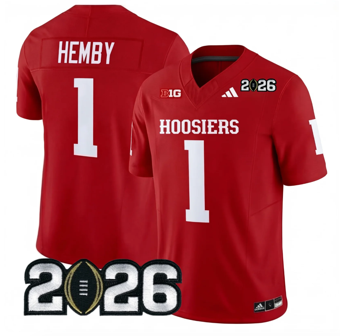 Indiana College Football Stitched Jersey - 2026 CFP Patch