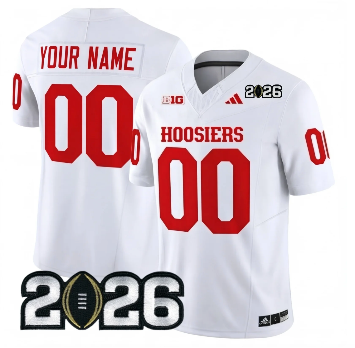 Indiana College Football Stitched Jersey - 2026 CFP Patch