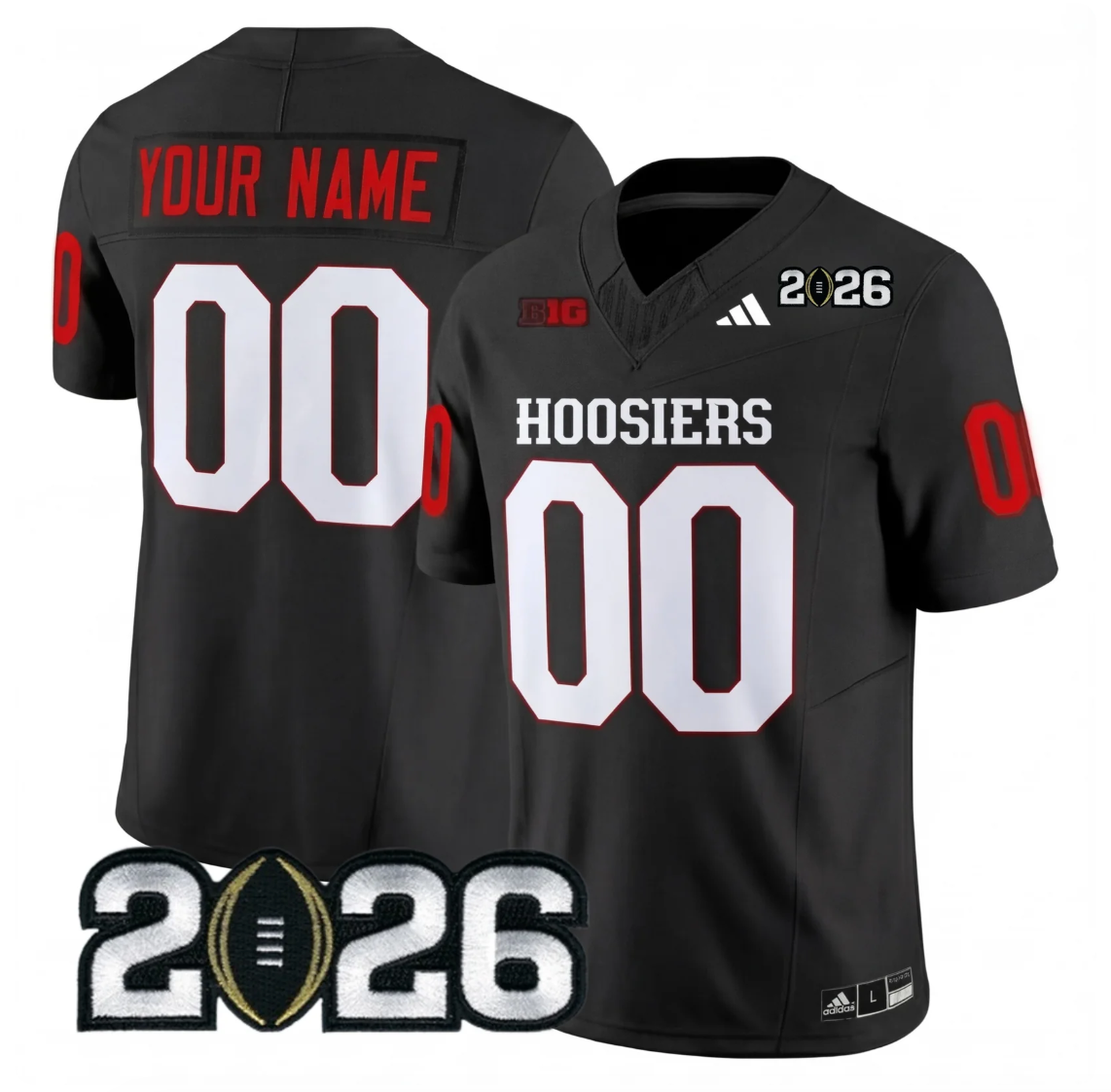 Indiana College Football Stitched Jersey - 2026 CFP Patch