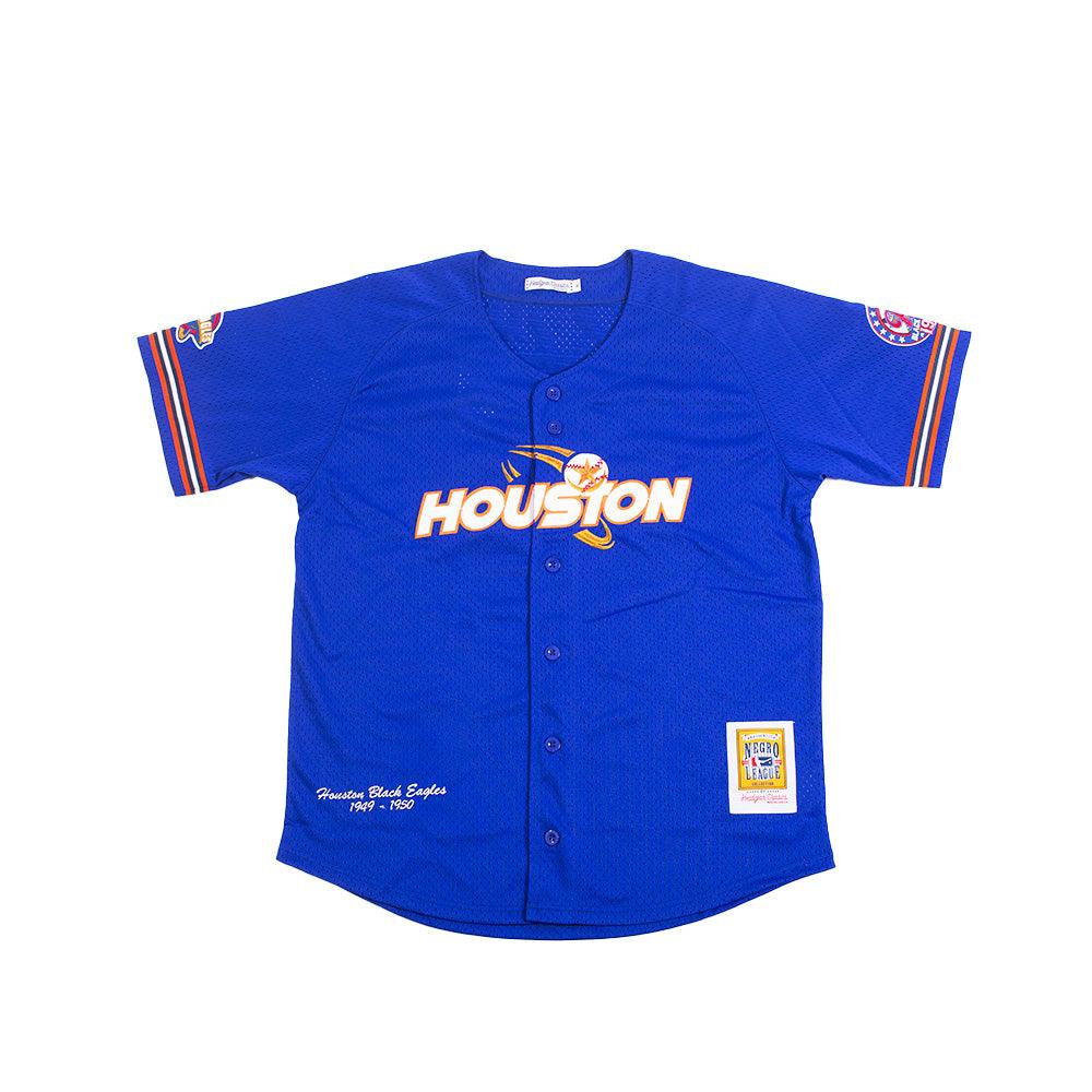 HOUSTON BLACK EAGLES BUTTON DOWN BATTING PRACTICE BASEBALL JERSEY