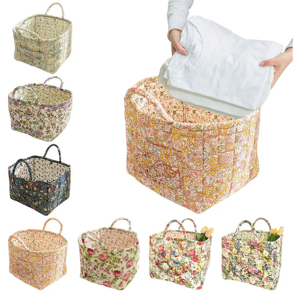 Boho Floral Laundry Basket
