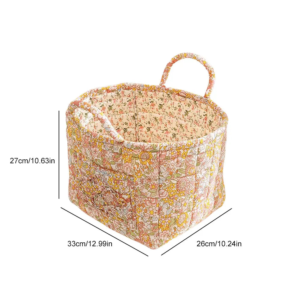Boho Floral Laundry Basket