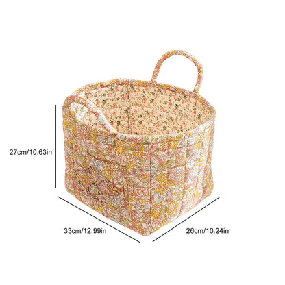 Boho Floral Laundry Basket