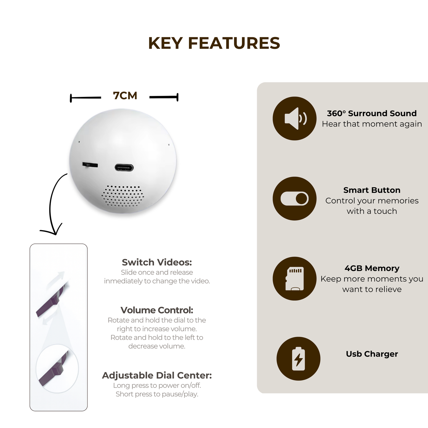 VidoSphere Magic Memory Globe