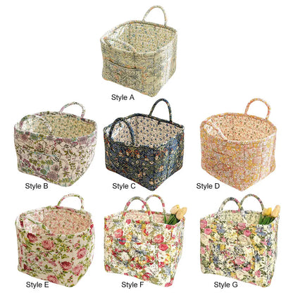 Boho Floral Laundry Basket
