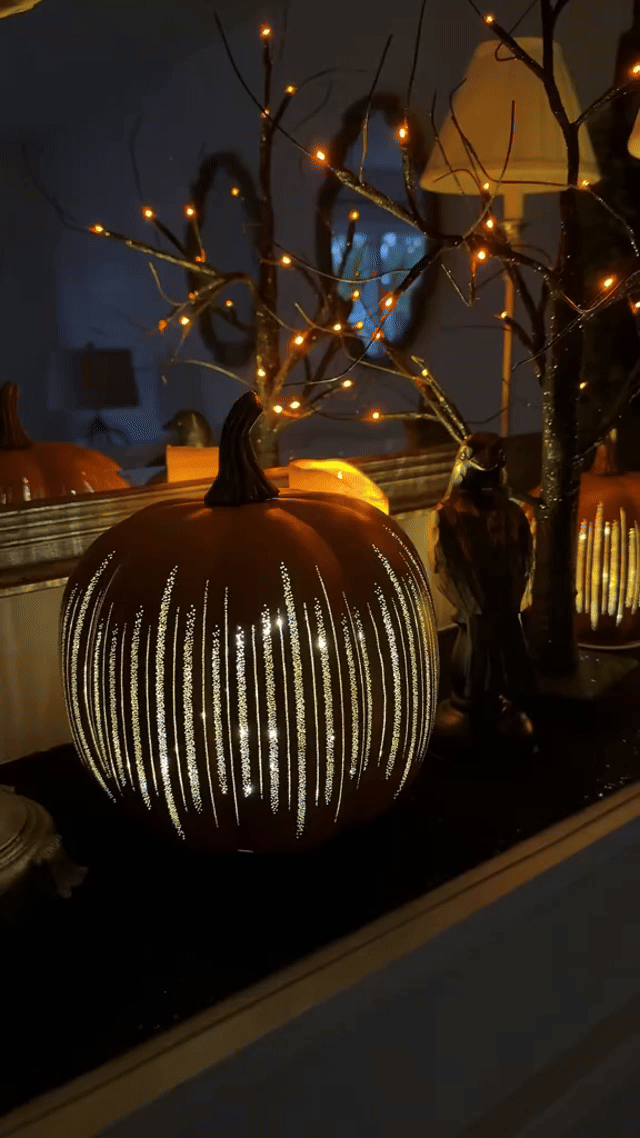 Starry Night Glow Pumpkin