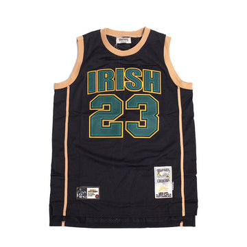 IRISH LEBRON JAMES AUTHENTIC BASKETBALL JERSEY (BLACK)