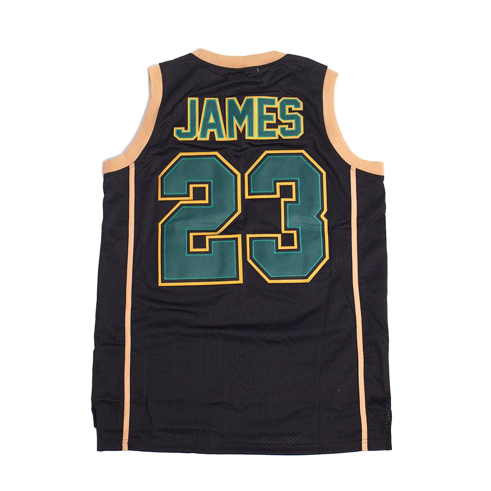 IRISH LEBRON JAMES AUTHENTIC BASKETBALL JERSEY (BLACK)