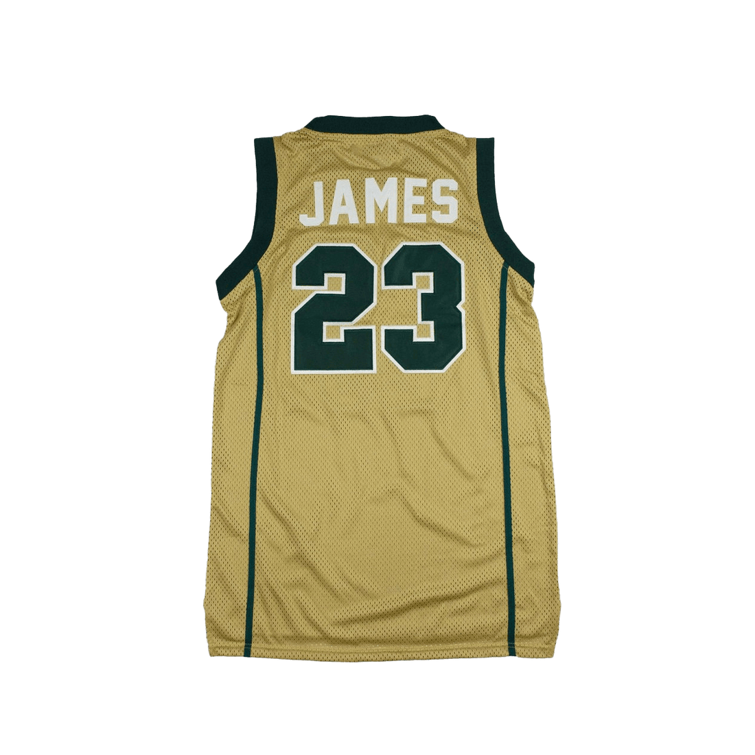 IRISH LEBRON JAMES AUTHENTIC BASKETBALL JERSEY (GOLD)