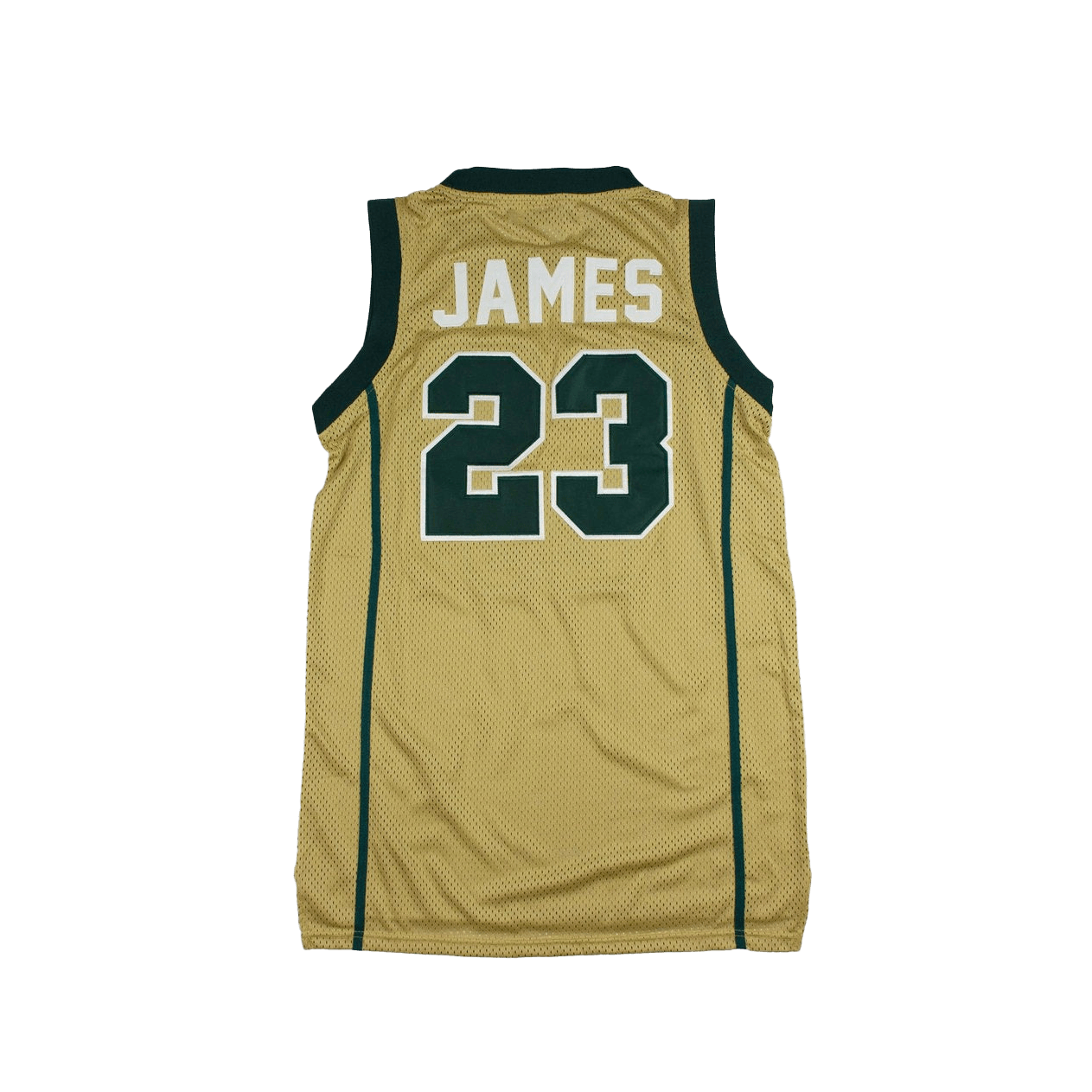 IRISH LEBRON JAMES AUTHENTIC BASKETBALL JERSEY (GOLD)
