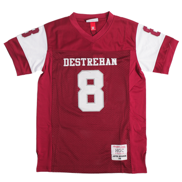 JUSTIN JEFFERSON HIGH SCHOOL FOOTBALL JERSEY (RED)