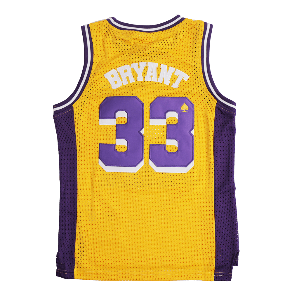 KOBE BRYANT LOWER MERION BASKETBALL JERSEY (YELLOW/PURPLE)