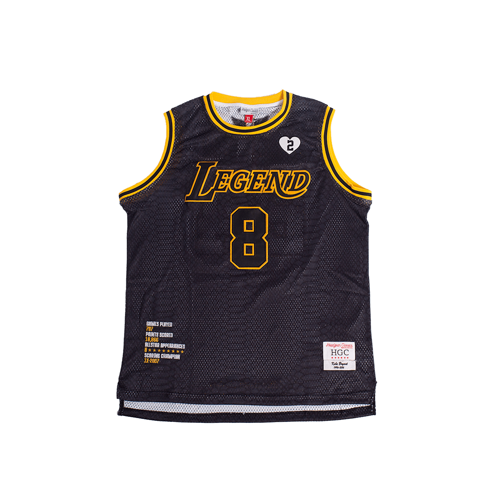 LEGEND MAMBA BASKETBALL JERSEY (BLACK/YELLOW)