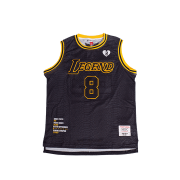 LEGEND MAMBA BASKETBALL JERSEY (BLACK/YELLOW)
