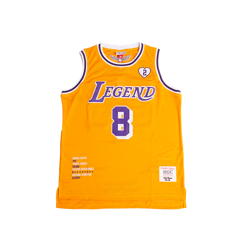 LEGEND MAMBA GOLD BASKETBALL JERSEY