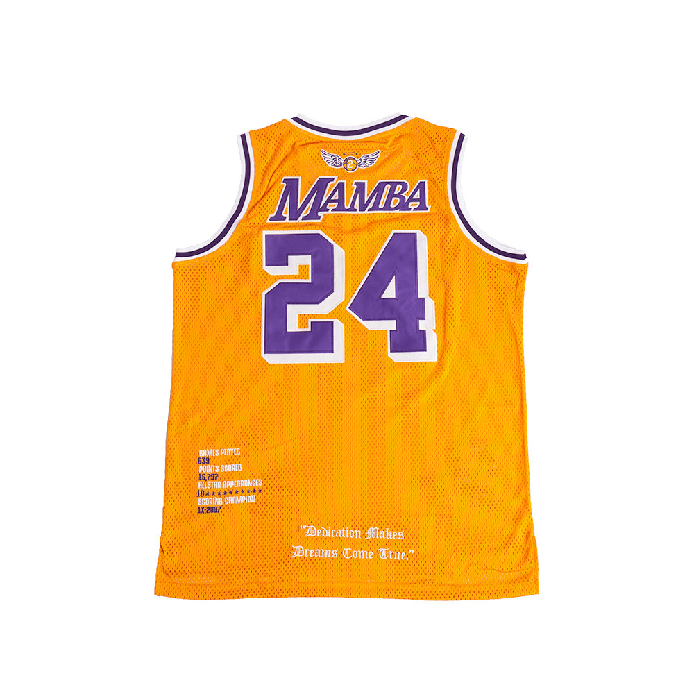 LEGEND MAMBA GOLD BASKETBALL JERSEY