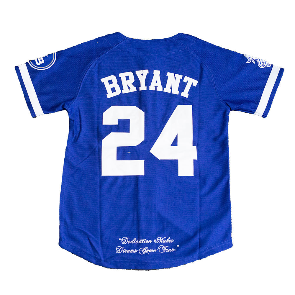 LOS ANGELES BUTTON DOWN BASEBALL JERSEY (ROYAL BLUE)