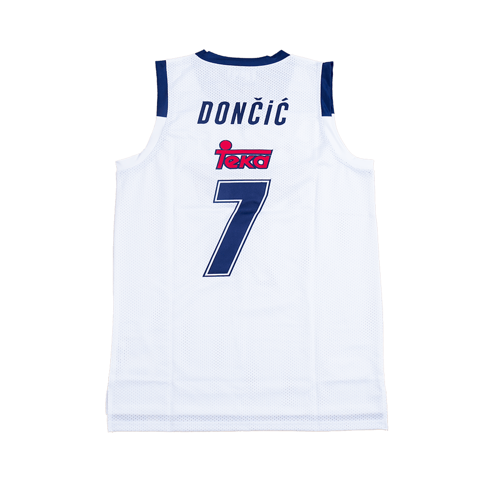 LUKA DONCIC MADRID TEKA BASKETBALL JERSEY (WHITE)