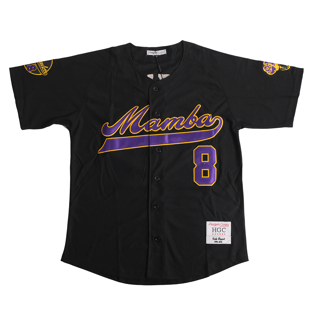 MAMBA KOBE BRYANT BUTTON DOWN JERSEY (BLACK)