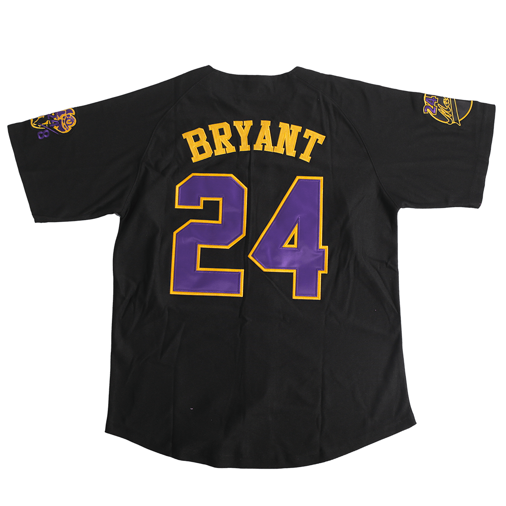 MAMBA KOBE BRYANT BUTTON DOWN JERSEY (BLACK)