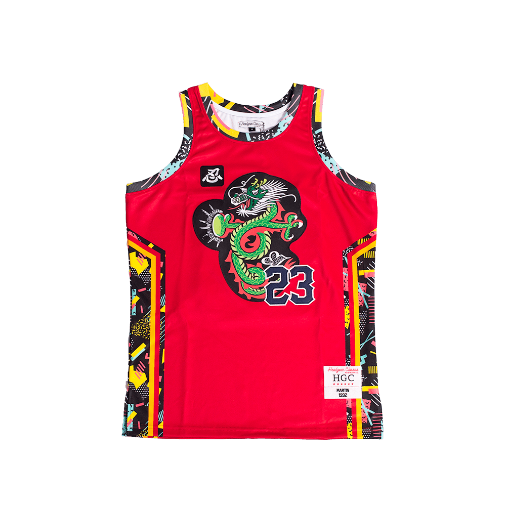 MARTIN DRAGONFLY JONES BASKETBALL JERSEY (RED)