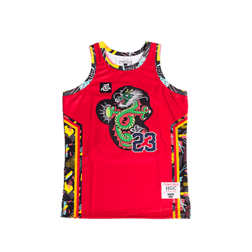 MARTIN DRAGONFLY JONES BASKETBALL JERSEY (RED)