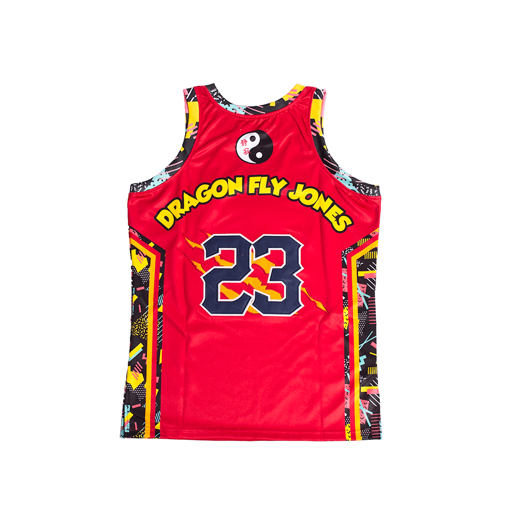 MARTIN DRAGONFLY JONES BASKETBALL JERSEY (RED)