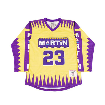 MARTIN HOCKEY JERSEY IN PURPLE/GOLD
