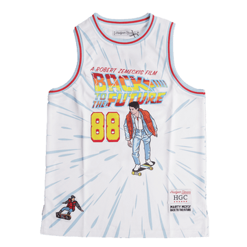 MARTY MCFLY FLASHBACK FUTURE BASKETBALL JERSEY