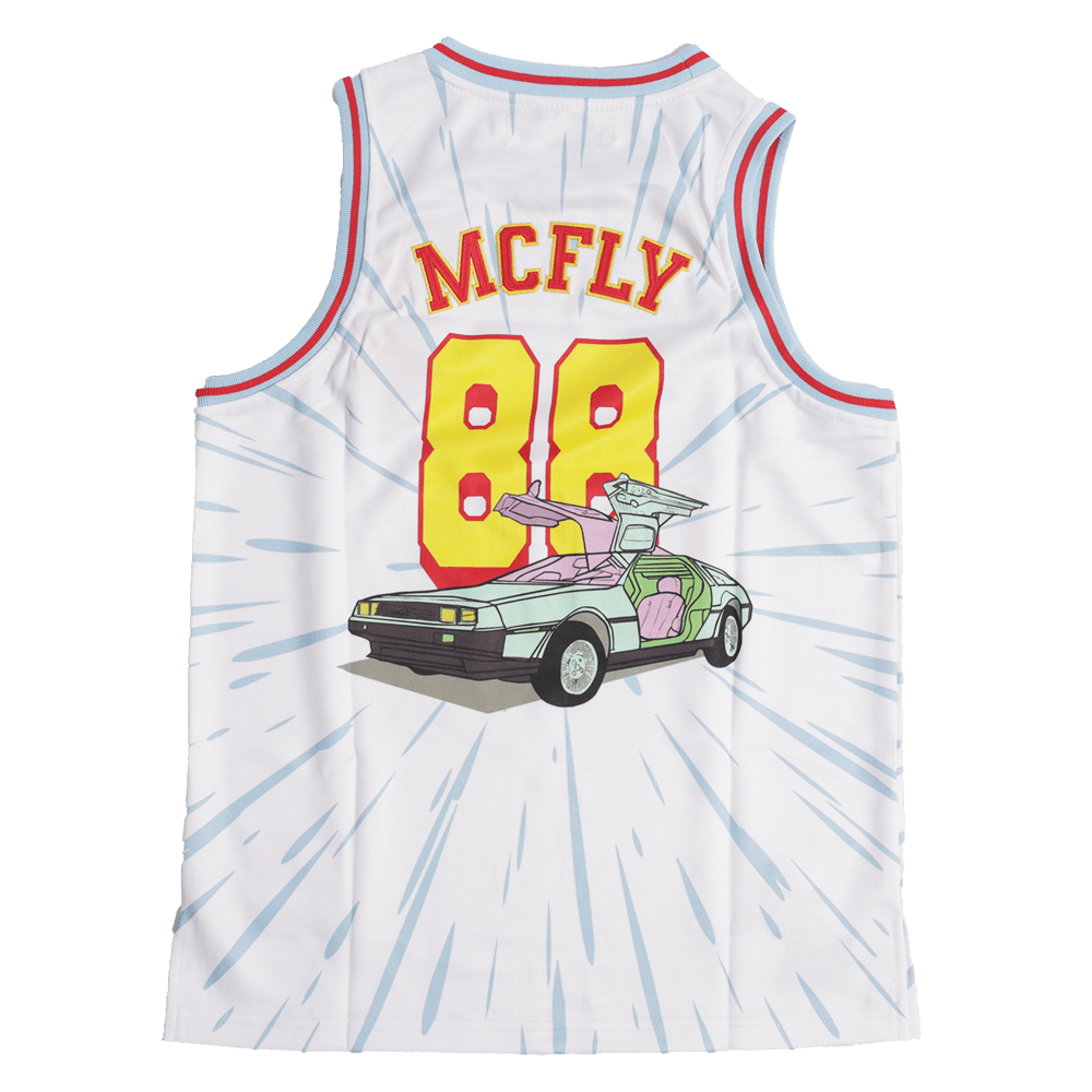 MARTY MCFLY FLASHBACK FUTURE BASKETBALL JERSEY