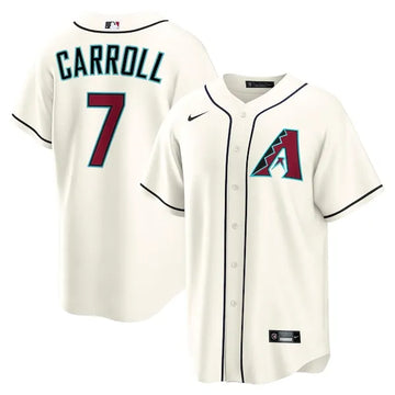 Men's Arizona Diamondbacks Corbin Carroll Cream Home Replica Jersey