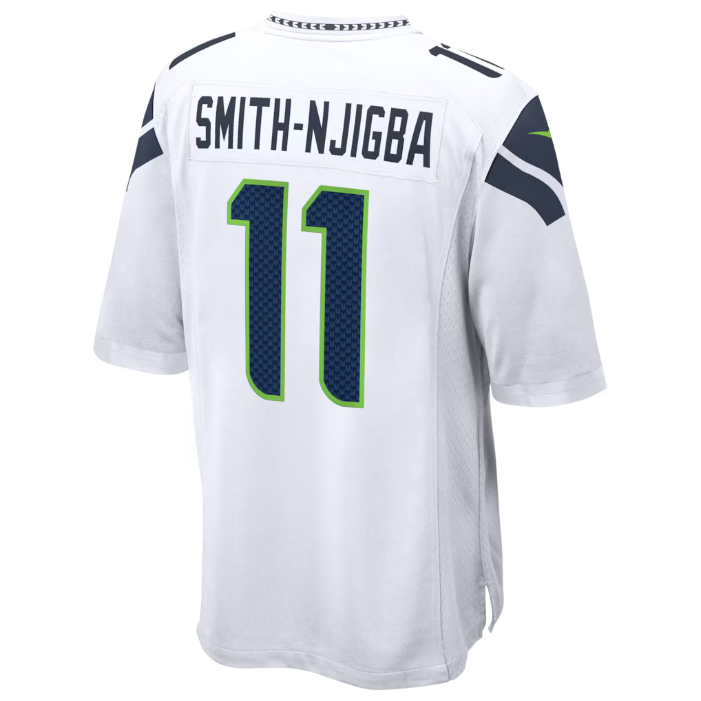 Seattle Seahawks Road Game Super Bowl LX Patch Jersey - White