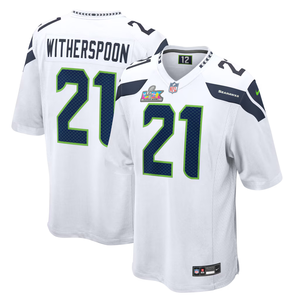 Seattle Seahawks Road Game Super Bowl LX Patch Jersey - White