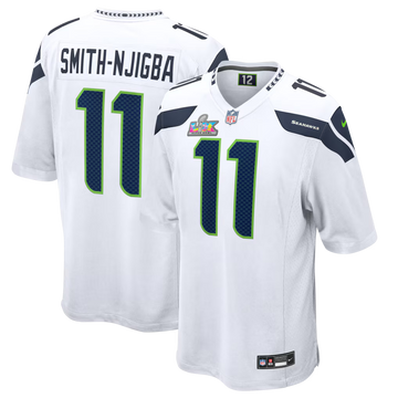 Seattle Seahawks Road Game Super Bowl LX Patch Jersey - White