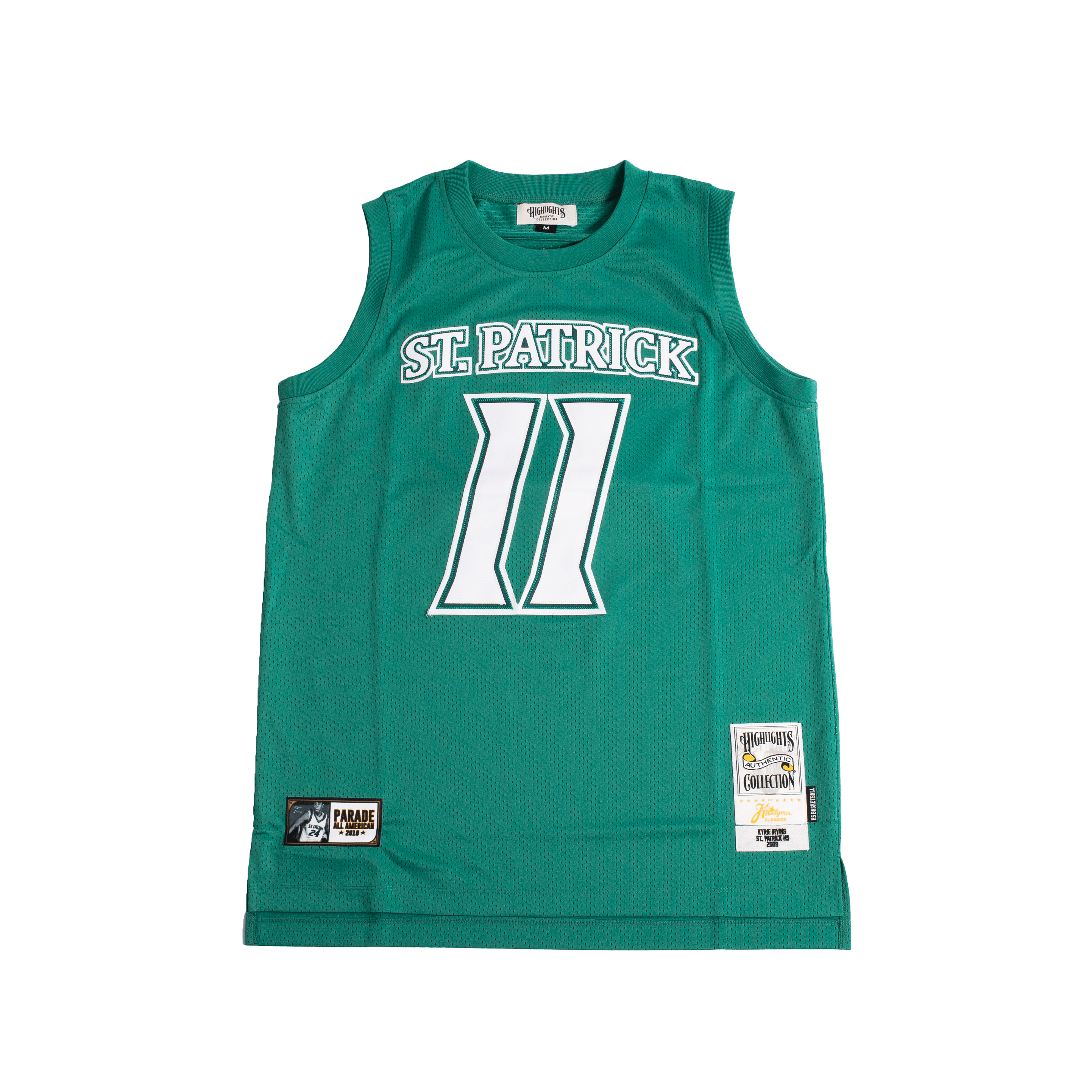 ST PATRICK KYRIE IRVING AUTHENTIC BASKETBALL JERSEY (GREEN)