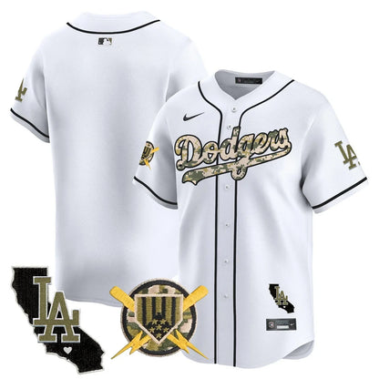 Men's Dodgers Armed Forces Day Vapor Premier Limited Jersey - All Stitched