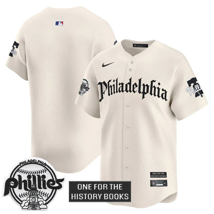 Men's Phillies 'Retro Newspaper Edition' Vapor Premier Limited Jersey - All Stitched