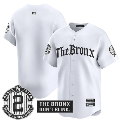 Men's Yankees 'The Bronx - Gothic Ink Drop Edition' Vapor Premier Limited Jersey - All Stitched