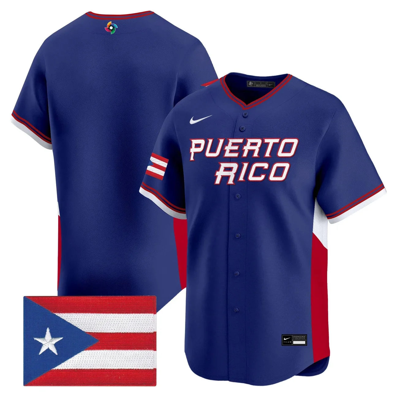 Men's Team Puerto Rico World Baseball Classic Vapor Premier Jersey - 2026 Roster - All Stitched