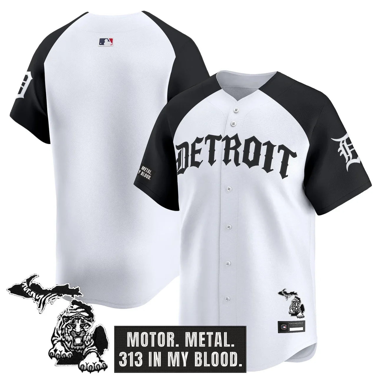 Detroit Tigers 'Old English Edition' Vapor Premier Limited Jersey - All Stitched - Alternate
