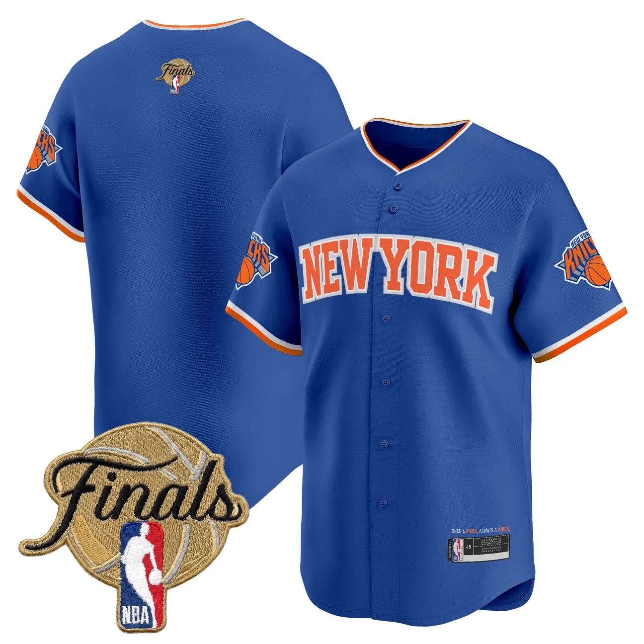 Men's New York Knicks 2026 Finals Vapor Baseball Jersey - All Stitched